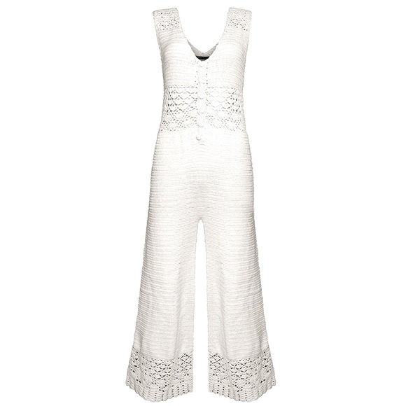 Magali Pascal Ingrid Crochet Jumpsuit in Off White. Size Small. NWOT - Picture 12 of 16